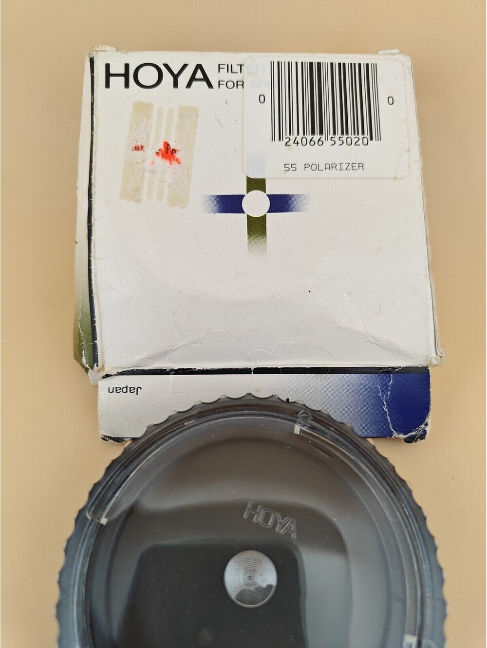 Hoya 55mm Polarizer Screw-In Camera Lens Filter With Case & Box Japan New